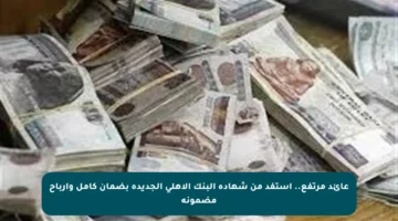 عائد مرتفع.. استفد من شهادة البنك الأهلي الجديدة بضمان كامل وأرباح مضمونة